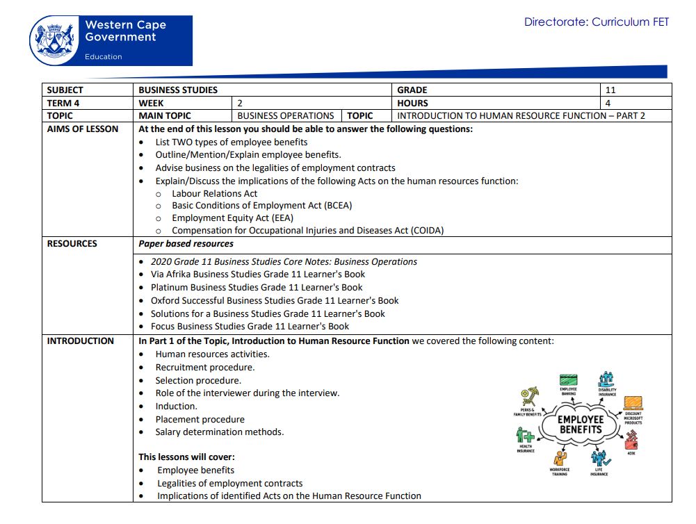 human resources function essay grade 11